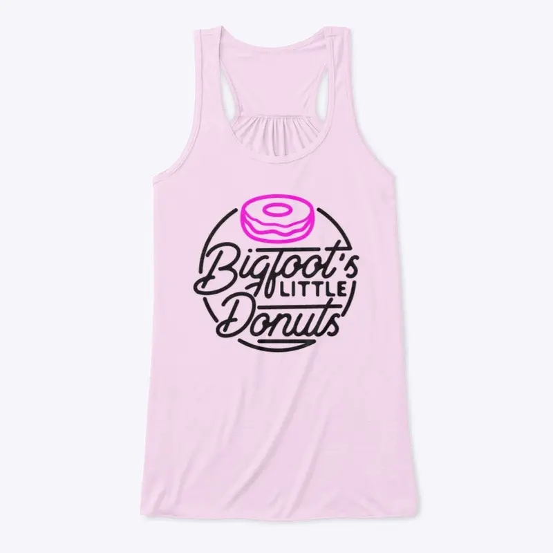 PINK DONUT RETRO LOGO