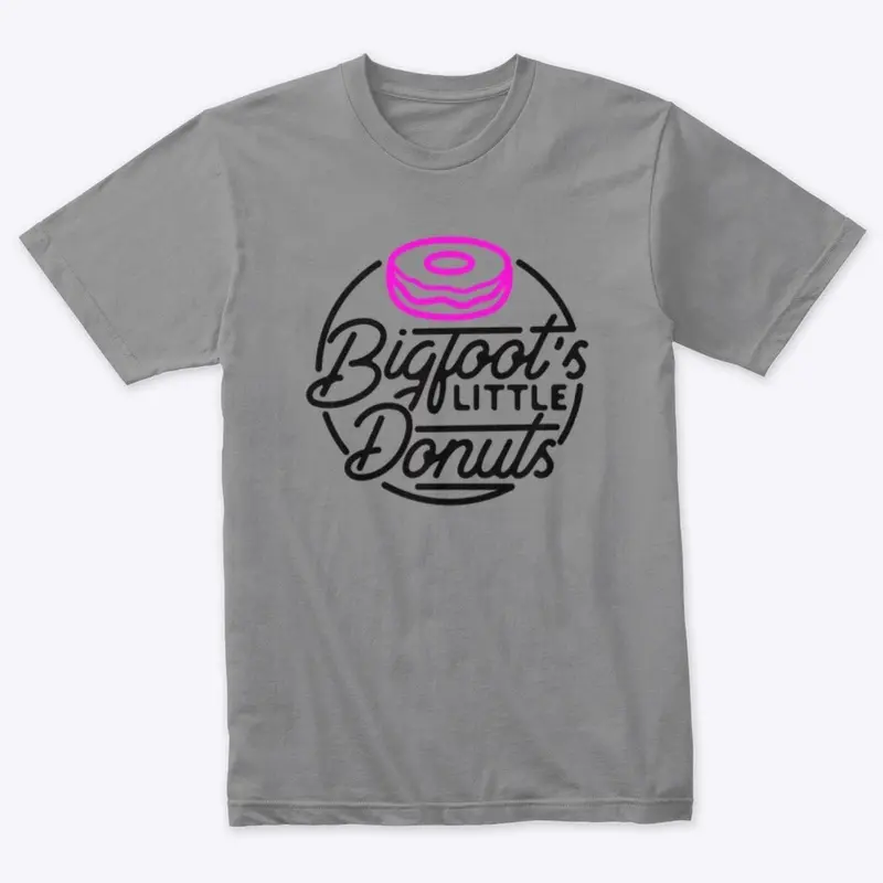 PINK DONUT RETRO LOGO